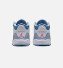 Air Jordan 3 Retro Cobalt Bliss Infant Toddler Lifestyle Shoe - White/Cobalt Bliss/Football Grey/Pink Glow